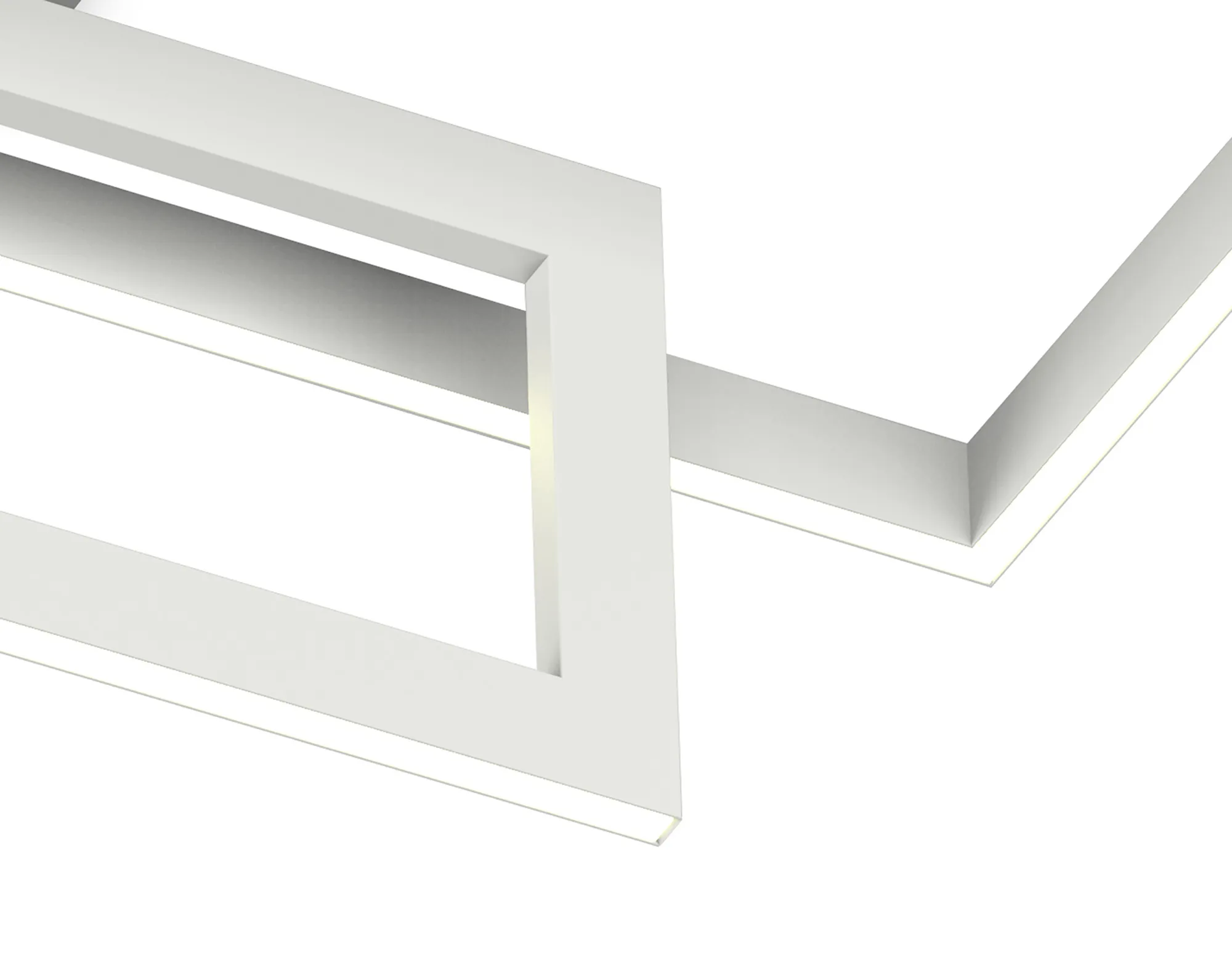 Mural Rectangular Flush Ceiling 48W LED Matt White M6560  Mantra Fusion Mural White